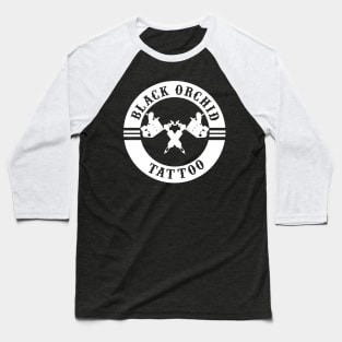 Black orchid circle logo white Baseball T-Shirt